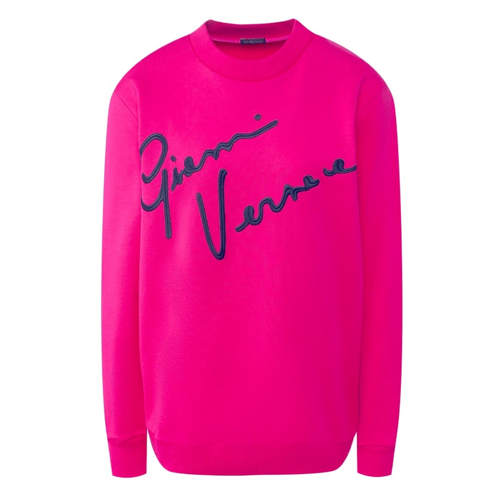 VERSACE - GIANNI VERSACE EMBROIDERED CREWNECK SWEATER